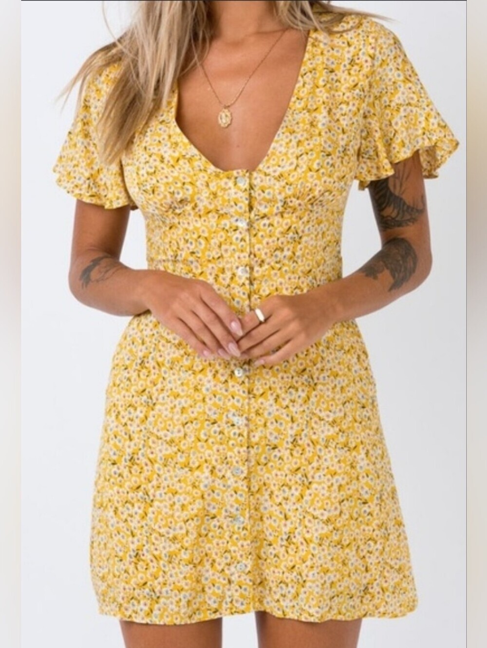 Polly Floral Button-Front Dress 2